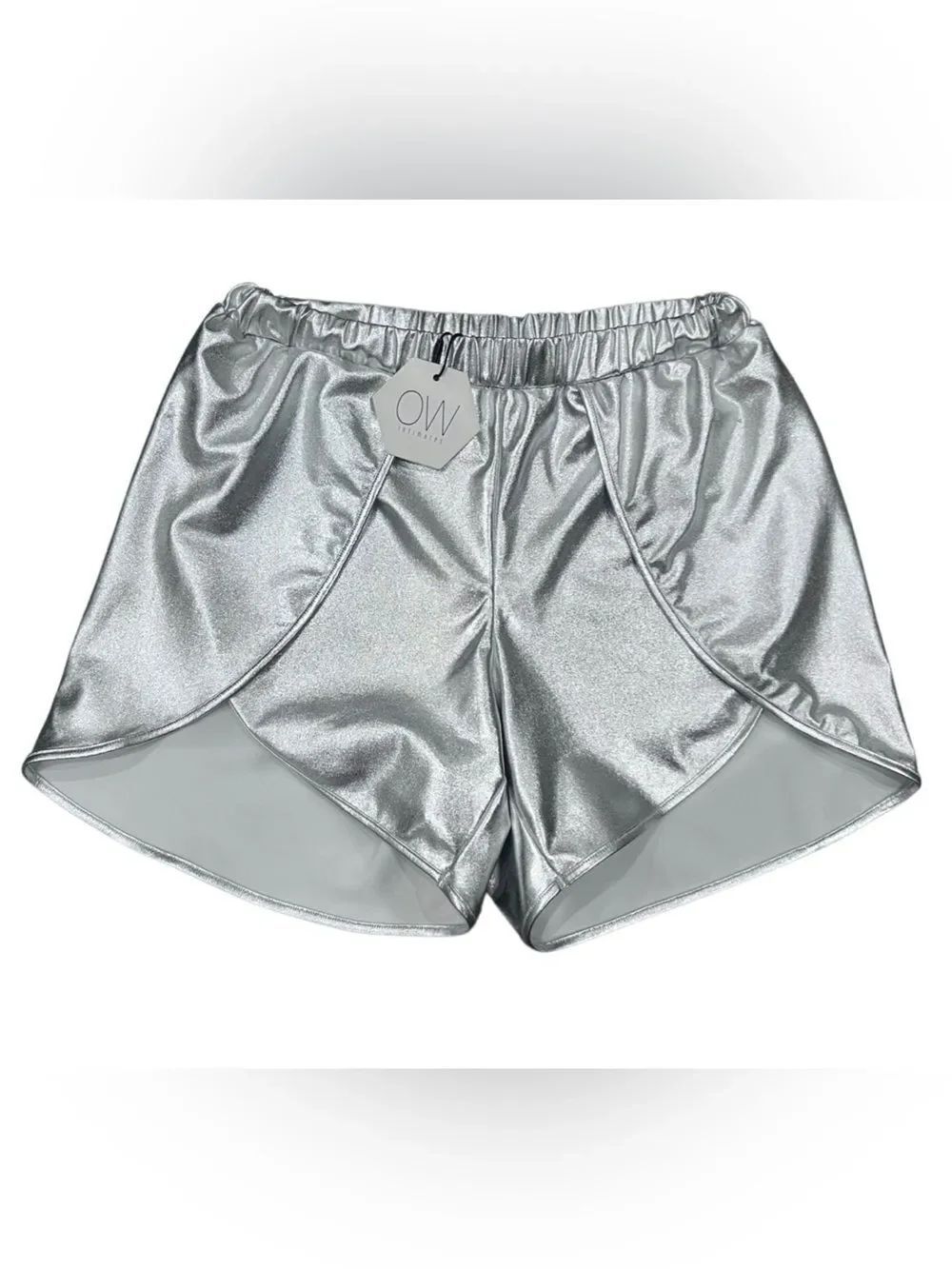 OW Intimates Natasha silver metallic shorts Size Small